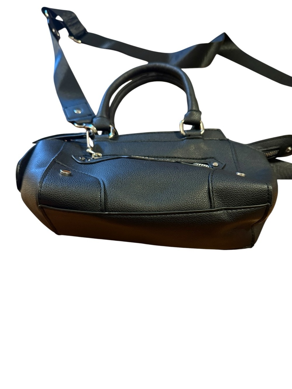 Madden nyc Classic Black Mini Handbag with Detachable Strap - Picture 3 of 6